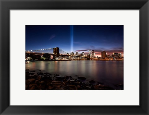 Framed Twin Lights Print