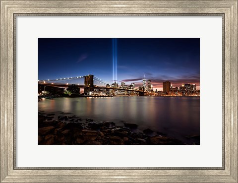 Framed Twin Lights Print