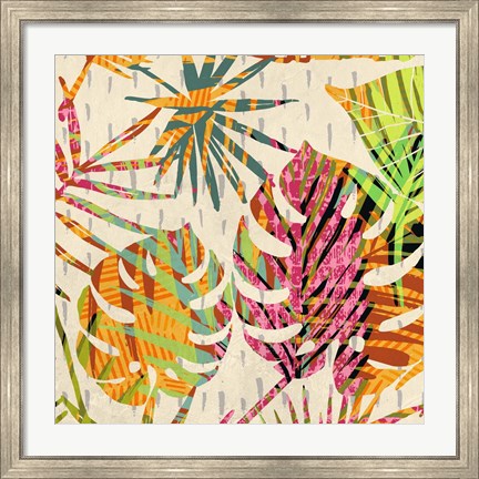 Framed Palm Festoon II Print
