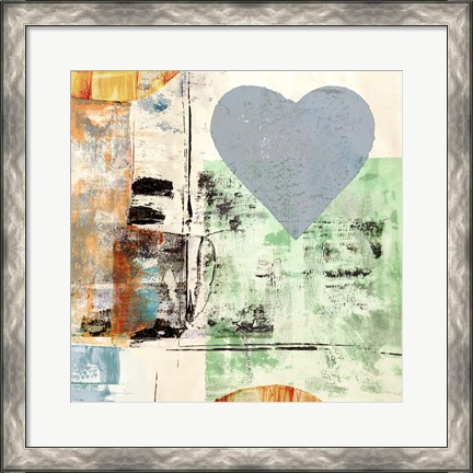 Framed Pop Love #2 (Heart) Print