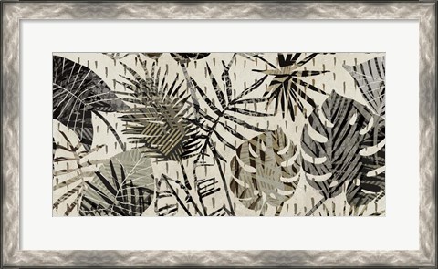 Framed Grey Palms Print