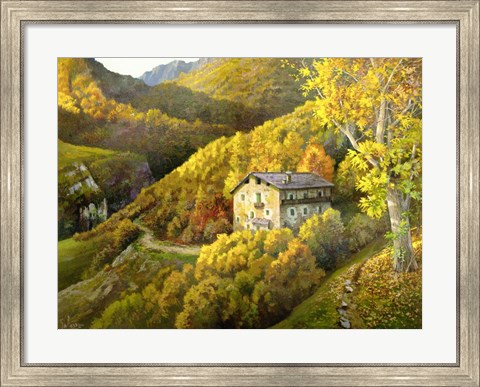 Framed Casa Tra i Monti Print