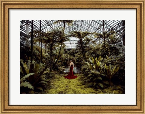 Framed Unconventional Womenscape #2, Jardin d&#39;Hiver Print