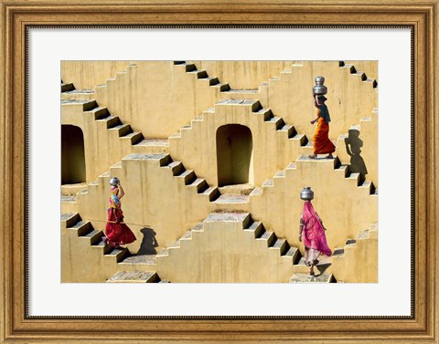 Framed Stepwell in Jaipur, India Print