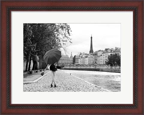 Framed Quai de la Seine (BW) Print