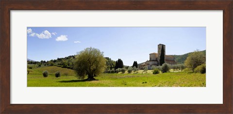 Framed Abbazia di S. Antimo, Val d&#39;Orcia, Tuscany Print