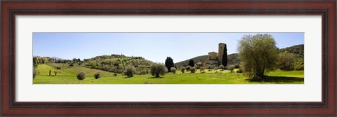 Framed Abbazia di S. Antimo, Val d&#39;Orcia, Tuscany Print