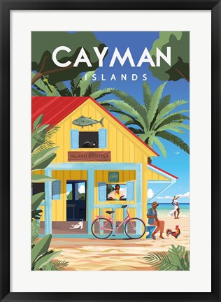 Framed Cayman Islands Print