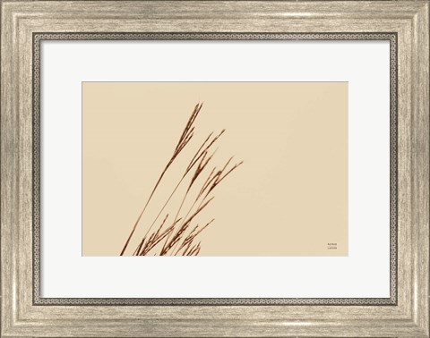 Framed Lakeside Grasses IV Print