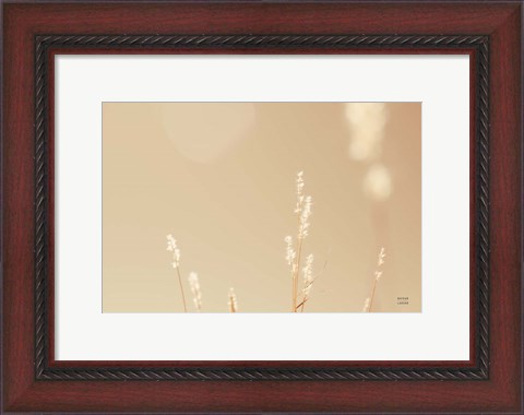 Framed Lakeside Grasses I Print