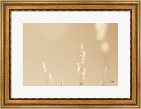 Framed Lakeside Grasses I Print