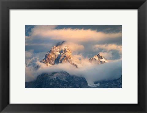 Framed Grand Teton Clouds Color Print