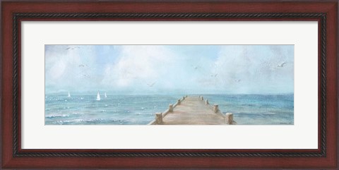 Framed Summer Dock Panel Light Print