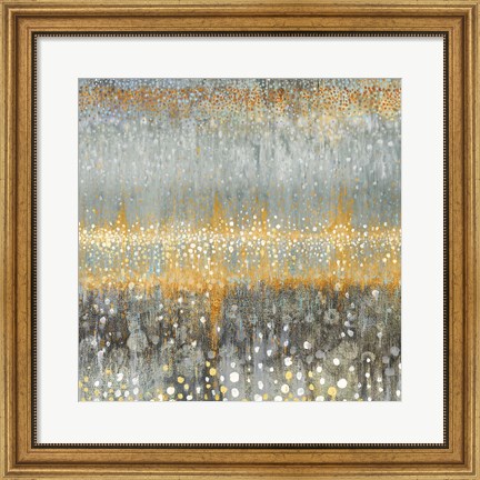 Framed Rain Abstract I Autumn Print