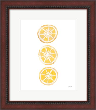 Framed Lemon Slices II Print