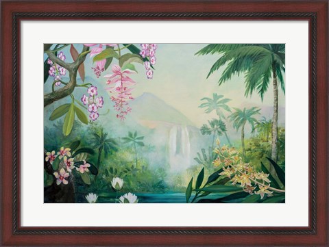 Framed Tropical Falls Print