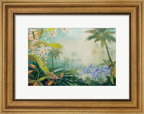 Framed Orchids by the River Print