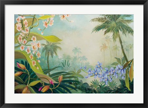 Framed Orchids by the River Print