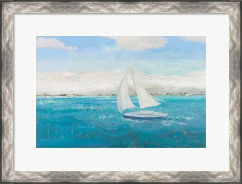 Framed Sailing Into the Blue Print