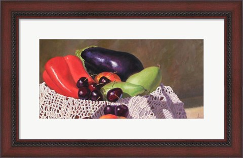Framed Lots to Eat Print