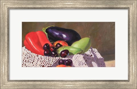 Framed Lots to Eat Print