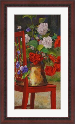 Framed Red Chair 2 Print