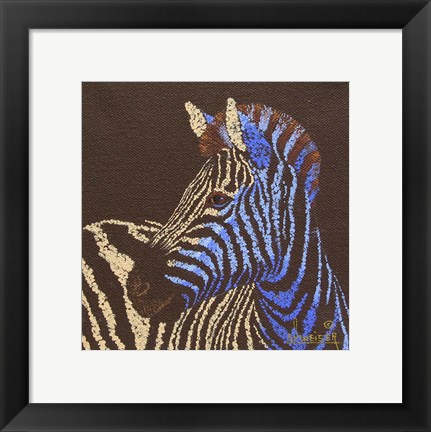 Framed Zebra Print