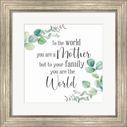 Framed Mother&#39;s Day Eucalyptus II-The World Print