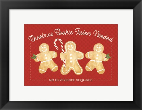 Framed Home Cooked Christmas Landscape IV-Cookie Testers Print