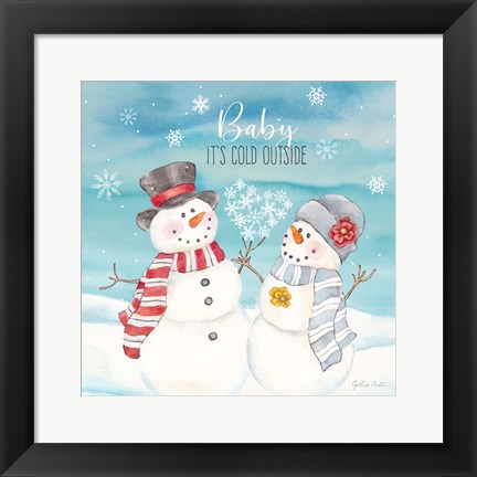 Framed Snow Lace III Print