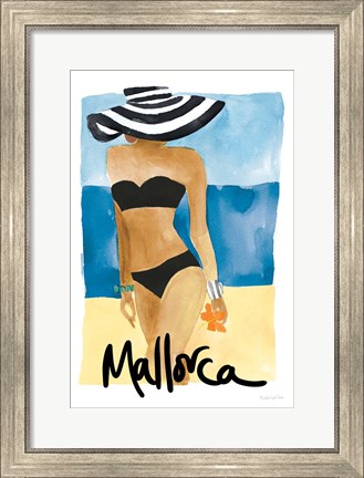 Framed Mallorca Girl Print