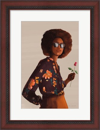 Framed Flower Power I Print