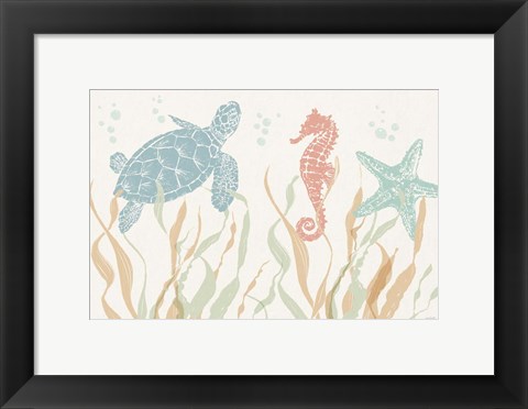 Framed Seaside Style I Print