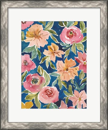 Framed Flower Patch V Print