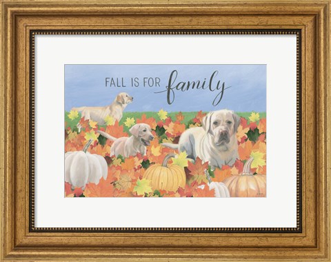 Framed Fall at the Farm I Print