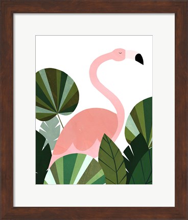 Framed Florence The Flamingo Print