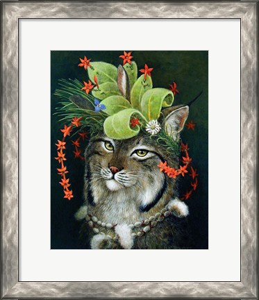 Framed Glorious Forest Hat Print