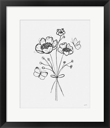 Framed Among Wildflowers IV Print