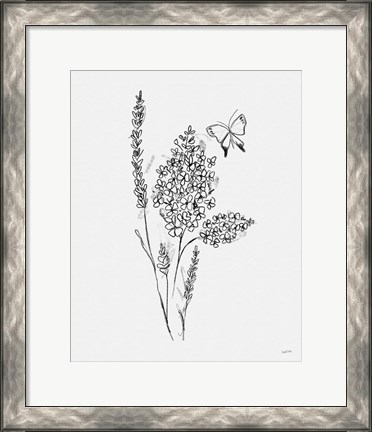 Framed Among Wildflowers I Print