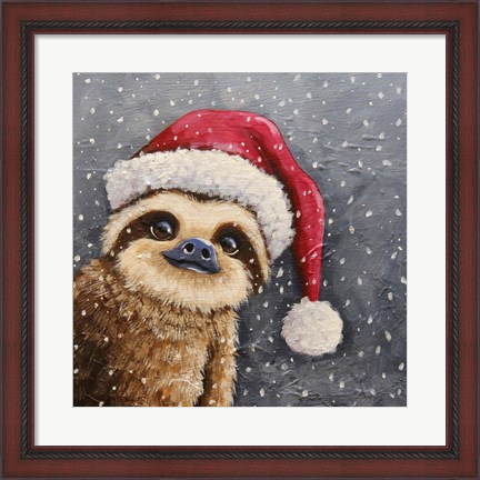 Framed Merry Sloth Print