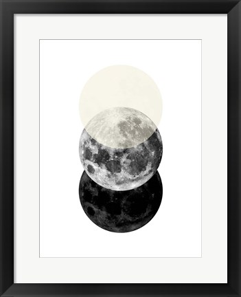 Framed Black Beige No. 3 Print