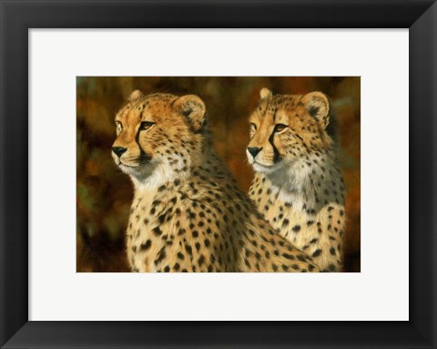Framed Cheetah Bros Print