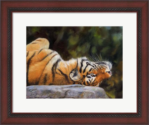 Framed Tiger On Back Print