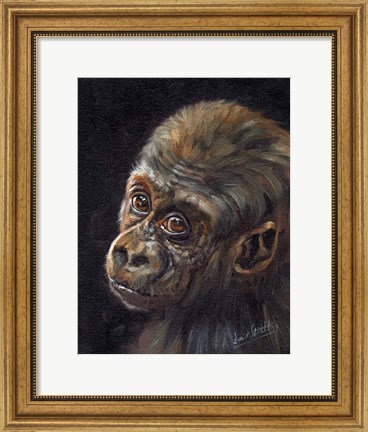Framed Baby Gorilla Print