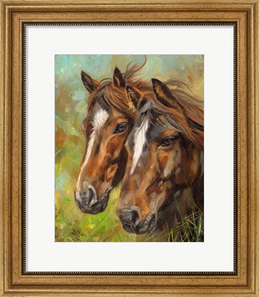 Framed Horses Print