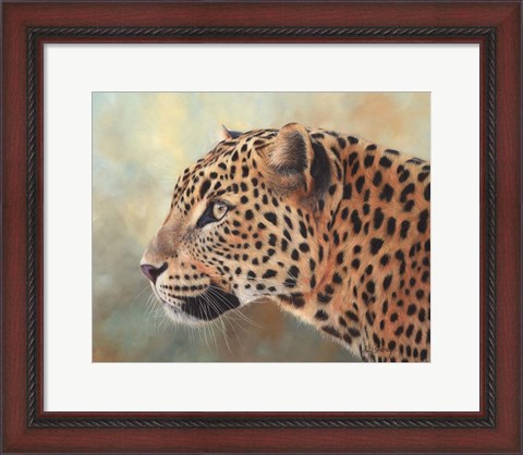 Framed Leopard Side Profile Print