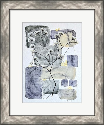 Framed Abstract Botanical 9 Print