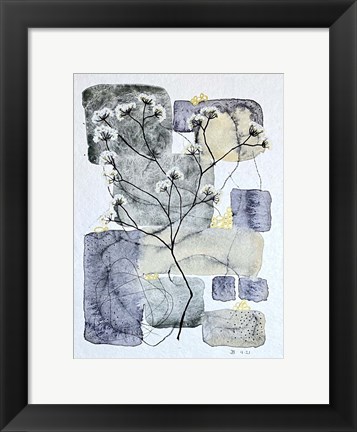 Framed Abstract Botanical 9 Print