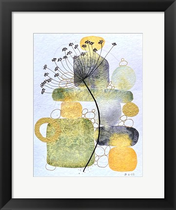 Framed Abstract Botanical 15 Print