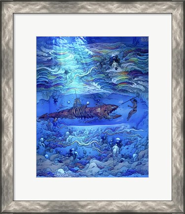 Framed Sea Monster Print